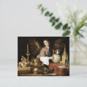 Antonio de Pereda Allegory van Vanity Briefkaart (Staand voorkant)