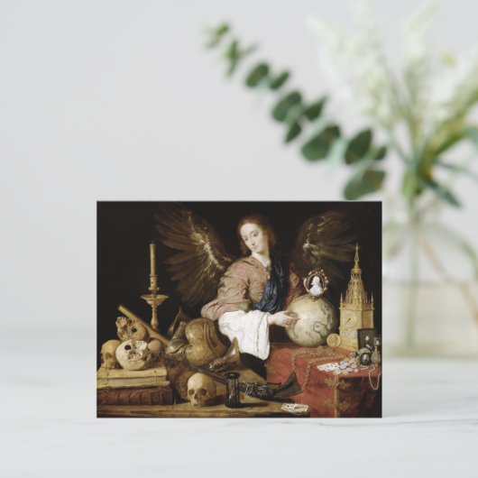 Antonio de Pereda Allegory van Vanity Briefkaart (Staand voorkant)
