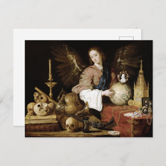 Antonio de Pereda Allegory van Vanity Briefkaart (Voorkant / Achterkant)