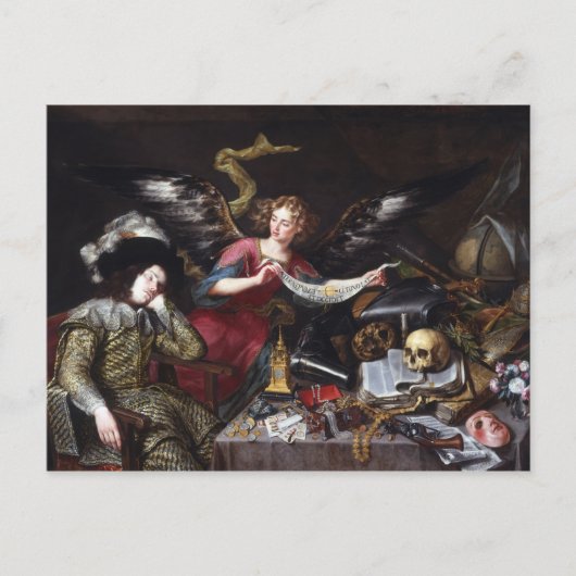 Antonio de Pereda - De droom van Knight Briefkaart (Voorkant)