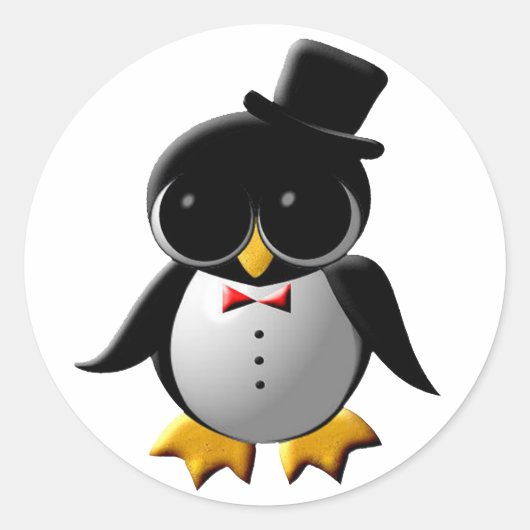 Antonio de Pinguïn Sticker (Voorkant)