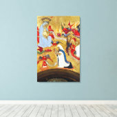 Antonio del Massaro da Viterbo Santa Francesca Canvas Afdruk (Insitu (Houten vloer))