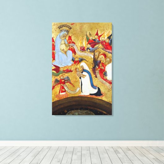 Antonio del Massaro da Viterbo Santa Francesca Canvas Afdruk (Insitu (Houten vloer))