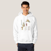 Antonio Gaudi. Barcelona. Spanje. Architecturaal Hoodie (Voorkant volledig)