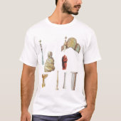 Antonio Gaudi. Barcelona. Spanje. Architecturaal T-shirt (Voorkant)