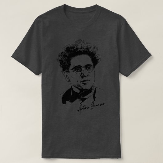 Antonio Gramsci Retro Design T-shirt (Design voorkant)