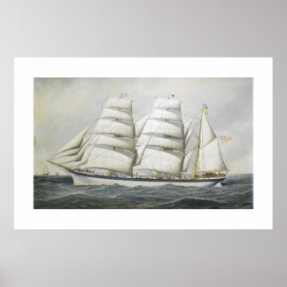 Antonio Jacobsen The British barque Dunearn Poster