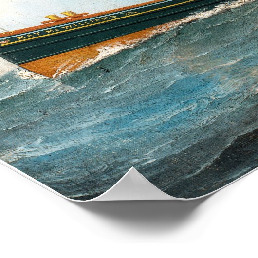 Antonio Jacobsen The Ocean-Going Tug Poster (Hoek)