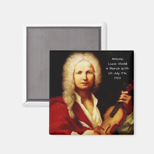 Antonio Lucio Vivaldi 1723 Magneet (Voorkant / Achterkant)