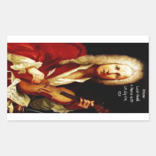 Antonio Lucio Vivaldi 1723 Rechthoekige Sticker