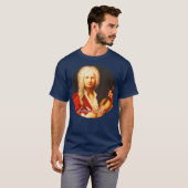 Antonio Lucio Vivaldi Composer Portrait T-shirt (Voorkant volledig)