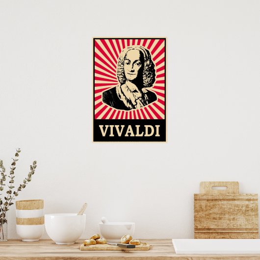 Antonio Lucio Vivaldi Poster (Keuken)