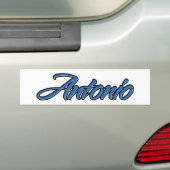 Antonio naam blauwe sticker sticker auto sticker (Op auto)