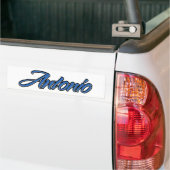 Antonio naam blauwe sticker sticker auto sticker (Op Truck)