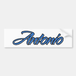 Antonio naam blauwe sticker sticker auto sticker