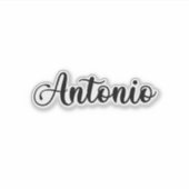 Antonio Naam - Handgeschreven kalligrafie Sticker (Voorkant)