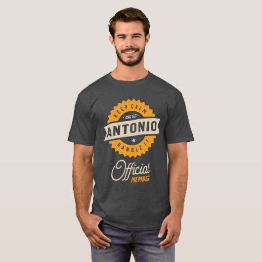 Antonio Personalized Name Birthday Gift T-shirt (Voorkant volledig)