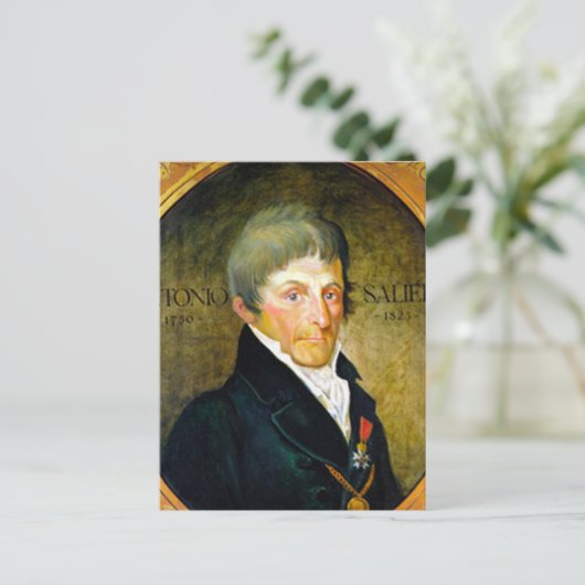 ANTONIO SALIERI - operacomponist Briefkaart (Staand voorkant)