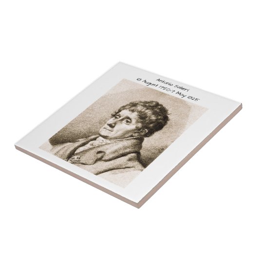 Antonio Salieri Tegeltje (Zijkant)