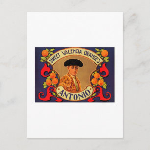 Antonio Sweet Valencia Sinaasappels Briefkaart