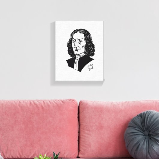 Antonio Vivaldi Canvas Afdruk (Insitu (Woonkamer))