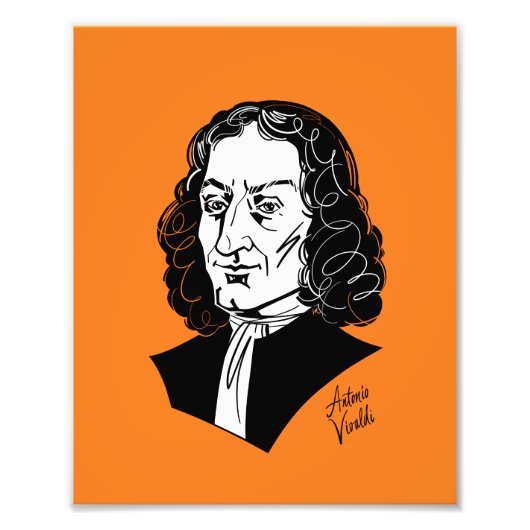 Antonio Vivaldi Foto Afdruk (Voorkant)