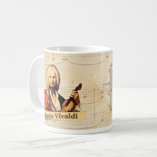 Antonio Vivaldi Historische Mok (Voorkant links)