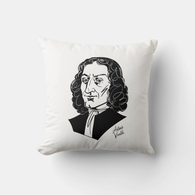 Antonio Vivaldi Kussen (Voorkant)