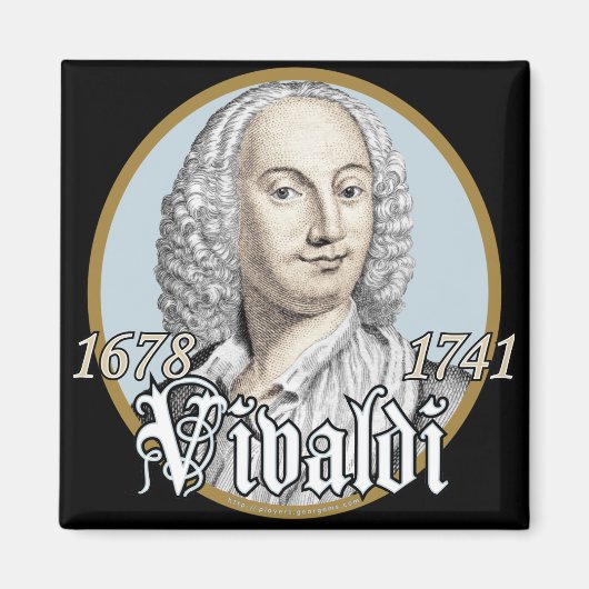 Antonio Vivaldi Magneet (Voorkant)