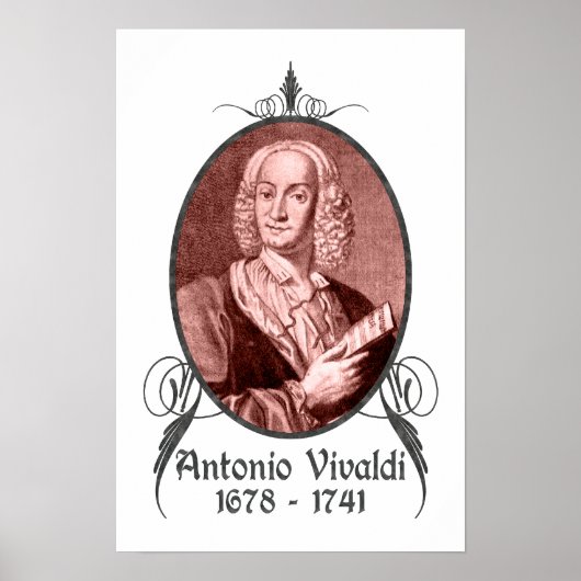 Antonio Vivaldi Poster (Voorkant)