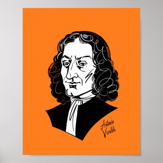 Antonio Vivaldi Poster (Voorkant)