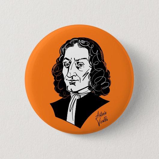 Antonio Vivaldi Ronde Button 5,7 Cm (Voorkant)