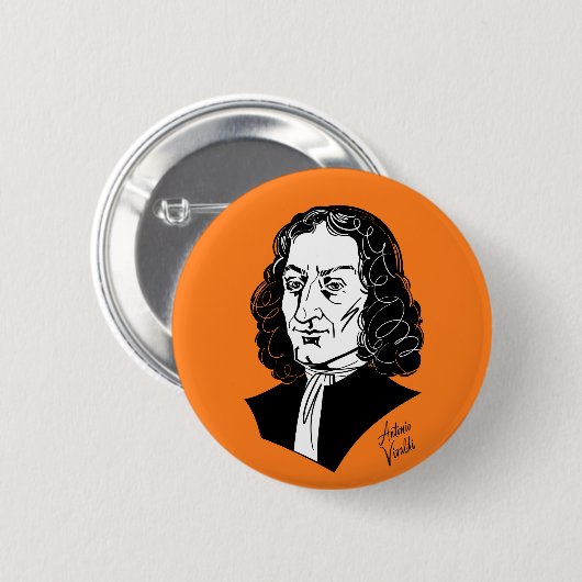 Antonio Vivaldi Ronde Button 5,7 Cm (Voorkant /achterkant)