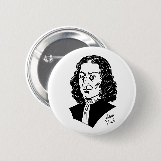 Antonio Vivaldi Ronde Button 5,7 Cm (Voorkant /achterkant)