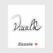 Antonio Vivaldi Signature Sticker (Vel)