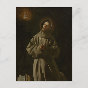 Antonius van Padua (Francisco de Zurbarán, 1627-30 Briefkaart