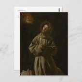 Antonius van Padua (Francisco de Zurbarán, 1627-30 Briefkaart (Voorkant / Achterkant)