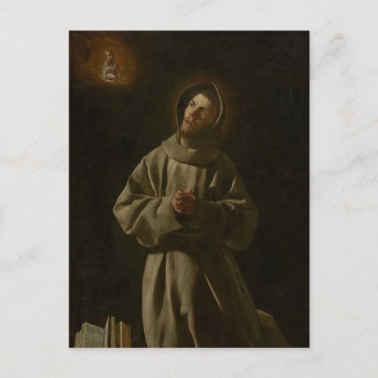 Antonius van Padua (Francisco de Zurbarán, 1627-30 Briefkaart (Voorkant)