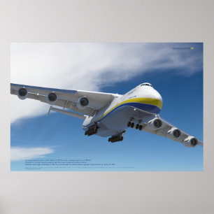 Antonov An-225 Mriya: 3D Aviation Kunstprint Poster