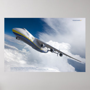 Antonov An-225 Mriya: 3D Luchtvaart Kunstprint Poster