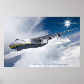 Antonov An-225 Mriya: 3D Luchtvaartkunstprint Poster