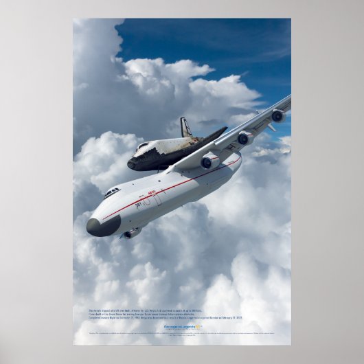 Antonov An-225 Mriya & Buran Shuttle Poster (Voorkant)