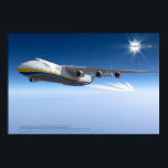 Antonov An-225 Mriya: Photorealistic 3D Art Poster<br><div class="desc">Experience the majesty of the world’s largest aircraft like never before. This premium poster features a high-precision 3D reconstruction of the legendary Antonov An-225 Mriya. Unlike a standard photograph, this artwork is the result of hundreds of hours of meticulous digital engineering. Every rivet, panel line, and engine detail has been...</div>