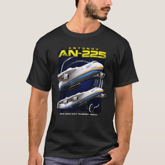 Antonov AN-225 Mriya Super Heavy Transport Aircraf T-shirt (Voorkant)