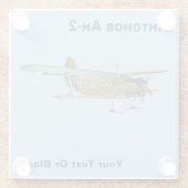 Antonov An-2 Glazen Onderzetter (Achterkant)