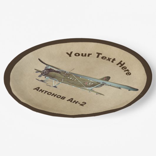 Antonov An-2 Papieren Bordje (Gekanteld)