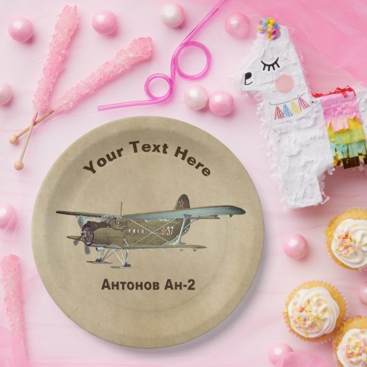 Antonov An-2-vliegtuig Papieren Bordje (Feest)