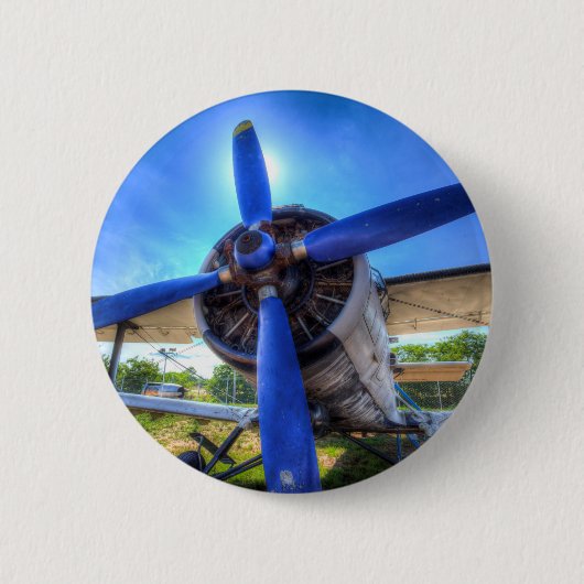 Antonov AN-2-vliegtuig Ronde Button 5,7 Cm (Voorkant)