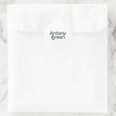 Antony green ronde sticker (Tas)