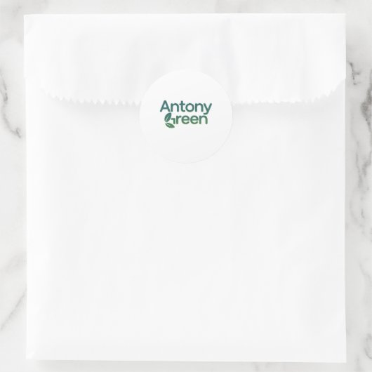 Antony green ronde sticker (Tas)